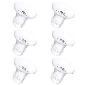 lot 2296 image: 6Pcs Breast Pump Flange Insert 16mm Compatible with MomcozySpectraMedelaeufyElvieLansinohParuu P10 Breast Pump, Fit for Momcozy M5M9M6V2 ProV2 proS12 Proeufy E10 S1 S1 Pro, 24mm Flange