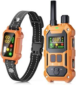lot 2329 image: BLACKDOG Military Dog Shock Collar - 4200ft Dog Training Collar with Remote, 4 Training Modes, Flashlight and Strobe, 3-Month Battery, IP67 Waterproof Dog E Collar for All Breeds 5-150lbs (Orange)