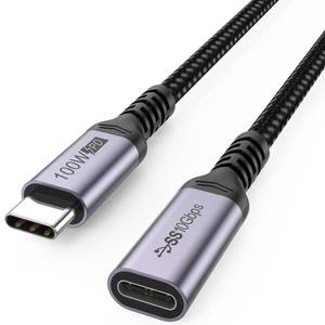 lot 2358 image: USB C Extension Cable 6.6ft, 4K60Hz Video10Gbps Data Transfer100W Charge