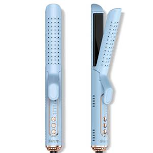 lot 2359 image: Farery Chill Set Soft-Air Curling Iron Gentle Soft Air for Quick Styling and Long-Lasting Curls, Lock in Style with Cooling Air Vents, 2-in-1 Hair Straightener and Curler with Upgraded Long Barrel, Blue