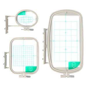 lot 2361 image: MagnaHoop Embroidery Hoops for Brother SE600 PE550D SE700 PE535 SE400 PE525 PE540D PE500 SE625 SE425 Innovis Babylock Brother Embroidery Machine Hoop (3in1 Set)