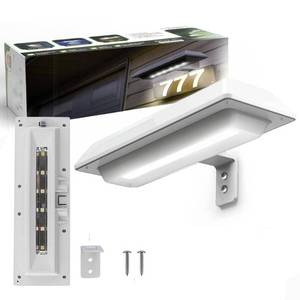 lot 2362 image: Touch Of ECO SignTricity Solar LED Post Light,Wall Light, Fence Light, 1 Pack with 1 L-Shape Bracket, High Efficiency Solar Panel, Easy Install