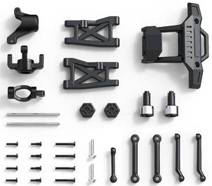lot 2373 image: X-TMAGA HS18-05 (Not Compatible with 18305) RC Car Replacement Wear Parts Kit Consumable Parts, Front Bumper, Suspension Arms, Steering Linkages and Hardware Set