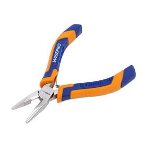lot 2404 image: WISEPRO 5 Inch Long Nose Pliers with Side Cutter, for Jewelry Making, Repairing, with spring shrapnel loaded