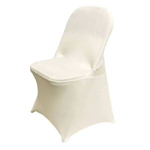 lot 3638 image: HAINARverS Stretch Spandex Folding Chair Covers 30PCS Ivory
