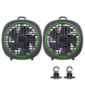 lot 3641 image: VIVOSUN AeroWave D4 Grow Tent Clip Fan with Detachable Hook, 4in Fan, 2-Pack
