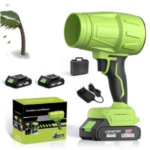 lot 3646 image: 990,000 RPM 21V Cordless Leaf Blower with 26.0Ah Batteries - Handheld Electric Blower for Patio Cleaning, Car Drying, Leaves and Dust,Universa,Gifts for Men Husband Father
