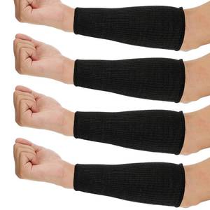 lot 4027 image: Neer 4 Pair Protective Arm Sleeves Cover,7.9 Inch,Black
