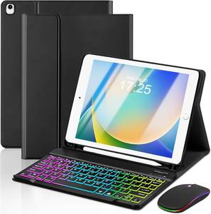 lot 4036 image: EAMPANG Case with Keyboard Mouse for iPad 9th 8th 7th Generation 10.2 inch
