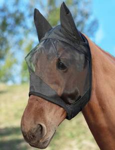 lot 4040 image: Horse Fly Mask with Nose Cover, UV-Protective Fly Mask for Horses