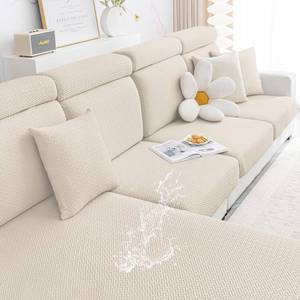 lot 4070 image: Smiry Waterproof Couch Cushion Covers, Non Slip Seat Cushion Covers
