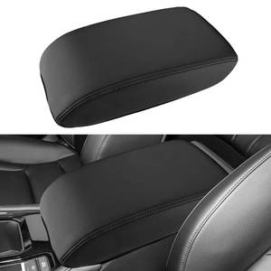 lot 4460 image: INTGET for 2026 Honda Accord Accessories Center Console Armrest Cover 2023 2024 2025 Leather Arm Rest Box Lid Middle Console Seat Cover Protector(Black Stitches,2023)