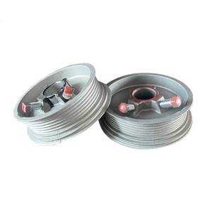 lot 4469 image: Garage Door Cable Drums Replacement for up to 8 Feet High Doors 400-8 - One Pair (Left and Right)