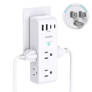 lot 4472 image: Surge Protector Outlet Extender with Rotating Plug, Multi Plug Wall Outlet