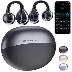 lot 4484 image: AI Translation Earbuds Real Time, 164 Language Translator Earbuds, 3-in-1 Wireless Clip on Earbuds, Bluetooth 5.4 Headphones, Translating Device for Travel Business Learning (Black)