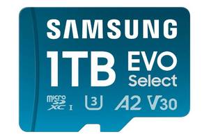 lot 4488 image: Samsung EVO Select 1TB microSDXC Memory Card  Adapter, Up to 160MBs