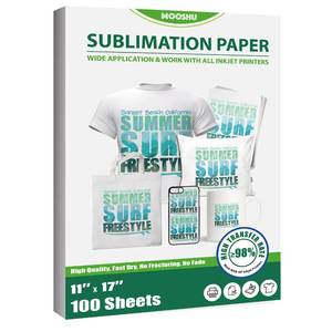 lot 5343 image: Sublimation Paper 11 x 17 Inch 100 Sheets for Inkjet Printers - Sublimate on Mugs, Tumblers, T-shirts and More