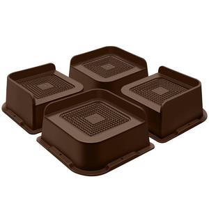 lot 5359 image: ANNKUT Bed Risers 2 Inch Heavy Duty, Furniture Risers for Bed Desk Table Sofa Couch,Oversized Bed Lifts Risers,Support up to 5000 Lbs(4 Pack Brown)