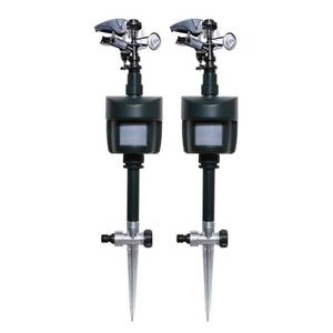 lot 5366 image: Motion Activated Sprinkler to Deter Animal Cat, Birds, Dogs Repellent Outdoor Lawn Motion Sensor Water Sprinkler for Garden 2 Pack