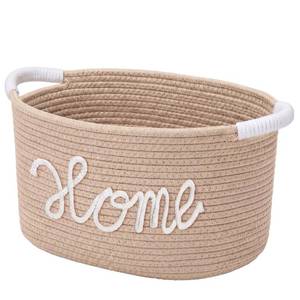 lot 5376 image: Meanplan House Warming New Home Gift Basket,Cotton Rope, Pink