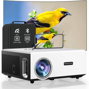 2200 ANSI 4K FHD Projector with WIFI Bluetooth,Smart Auto Focus,ARC,DoIby Audio 30W Speaker,PPT,Outdoor Movie Home Theater Projector 4k HDR10,50%Zoom,500ftftDisplay,Compatible w TV Stick,iOS,Android,PC
