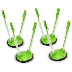 lot 6180 image: Ruibo Baggy Rack Holder For Food PrepZiplock Bag, Meal PlanningPlastic Freezer Bag Holders Stand, Green, Pack of 4-4 Pcs