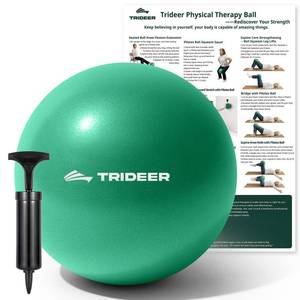 lot 6187 image: Trideer Exercise Balls Physical Therapy, 9 Inch Pilates Ball Between Knees for Physical Therapy, Mini Exercise Ball - Yoga Ball, Small Workout Balls for Core Strength and Back Support with PumpandGuide