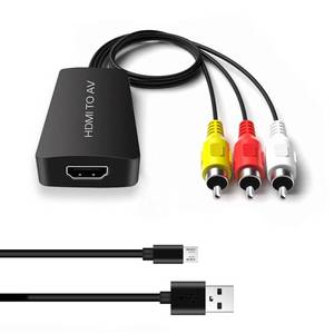 lot 6198 image: Dingsun HDMI to RCA Converter Adapter HDMI to Older TV Adapter for Apple TV, Roku, Fire Stick, DVD, Blu-ray Player