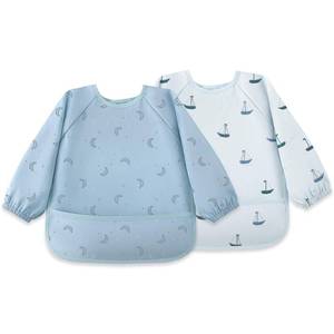 lot 6202 image: Susurration Baby Long Sleeve Bib Waterproof Sleeved Bib Smock for Baby