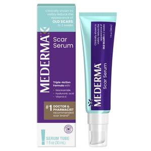 lot 6215 image: Mederma Scar Serum for Old Scars, Triple-Action with Niacinamide, 1 Fl Oz