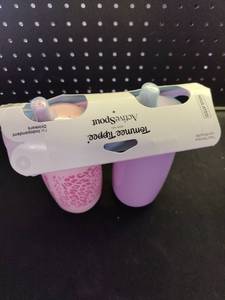 lot 6229 image: Tommee Tippee Transition Sippy Cups 2-Pack with Bite-Proof Soft Spouts