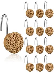 lot 6234 image: Colingmill 12 Pcs Boho Knots Shower Curtain Hooks for Hangers Decor