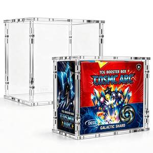 lot 13107 image: DEDC 2 Pack Acrylic Booster Box Protector Case for PKMN Booster Box