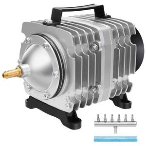 lot 13117 image: AquaMiracle Aquarium Air Pump Commercial Air Pump with Aluminum Housing, 18W600GPH Fish Tank Bubbler Pond Aerator for Aquariums, Ponds, Hydroponics