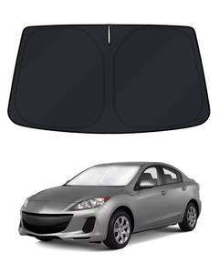 lot 13123 image: KUST Windshield Sun Shade for 2010�2013 Mazda 3 Window Accessories Shade Sun Cover Foldable Block UV Rays Keep Car Cooler