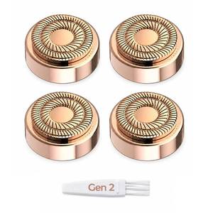 lot 14283 image: Replacement Heads for Flawless Generation 2, Compatible with Finishing Touch Flawless Facial Hair Remover for Women, Double Halo Gen 2 Replacement Blades, 4 Pack