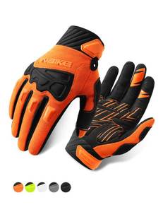 lot 14289 image: INBIKE Mountain Bike Gloves for Men Knuckle Guard Padded Cycling Gloves Size Medium