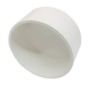 lot 14291 image: Litoexpe 1 Pcs 4in PVC Pipe End Cap White