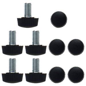 lot 14302 image: uxcell M6 x 10 x 16mm Leveling Feet Adjustable Leveler Floor Protector for House Furniture Cabinet Table Chair Leg 10 Pack