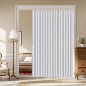 lot 19088 image: AJAZZ Blackout Accordion Doors Interior Closet Curtain Magnetic Door Curtain Invisible Applicable Bedroom Room Living Room DoorwayWhite 72in W x 78in L 1 Panel