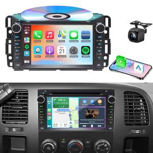 lot 19096 image: Car Radio Stereo CD DVD Player for Chevrolet Impala Traverse Avalanche GMC Sierra Acadia Yukon Chevy Silverado Tahoe Suburban 2007-2013 with Wireless Carplay Android Auto Navi Backup CamSWC