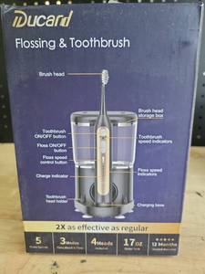 lot 19106 image: Ducard 3 in 1 Electric Toothbrush with Water Flosser
