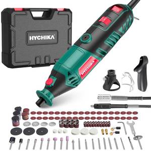 lot 19112 image: HYCHIKA 180W Rotary Tool, Variable Speed Rotary Tool Kit with Flex Shaft, 173pcs Accessories Kit and 8000-35000RPM Multi-Tool, Perfect for Cutting, Detail Sanding, Engraving, Wood Carving, and Polishing