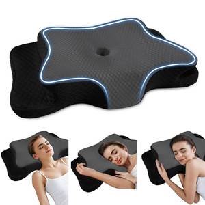 lot 19129 image: Pain Relief Cervical Pillow for Neck Support, Adjustable Ergonomic Pillow