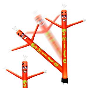 lot 19144 image: 8FT Inflatable Air Waving Tube Dancer with Blower Set for Valentines Day Decor, Blow Up Inflate Tube Man with Smile for Birthday Wedding Proposal Party Decorations (Smile Air Waving Puppet)