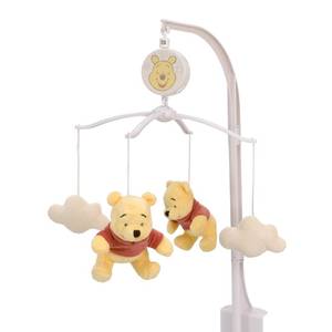 lot 19147 image: Disney Winnie the Pooh - Blustery Day Plush Clouds Musical Mobile