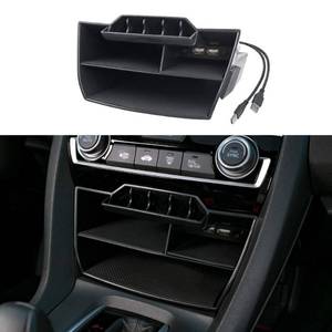 lot 20174 image: Thenice Central Console Organizer with USB for Honda Civic 2016-2021