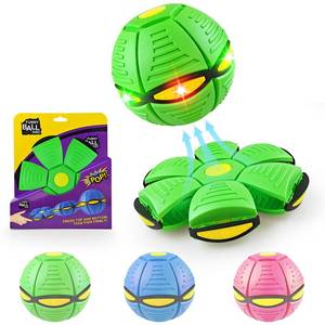 lot 20207 image: Kikkavo Magic Bouncing Ball 6-Light Dual Form � Pop up, Meta Ball Metaball Transforming Design � Flying Saucer Bouncy � Interactive Bouncing Balls for Parent-Child Interaction � Gift Pack - Green