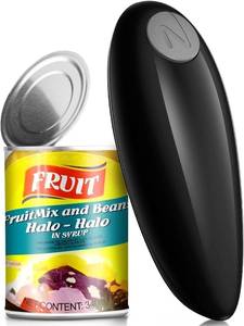 lot 20212 image: Hands Free Electric Can Openers for Kitchen, Kitchen Gadgets Automatic Can Openers for Seniors, Arthritis Black