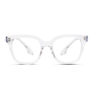 lot 20222 image: Avaeye Oversized Reading Glasses for Women Men Large Square Frame Readers Trendy Eyeglasses with Spring Hinges(Clear,2.0)